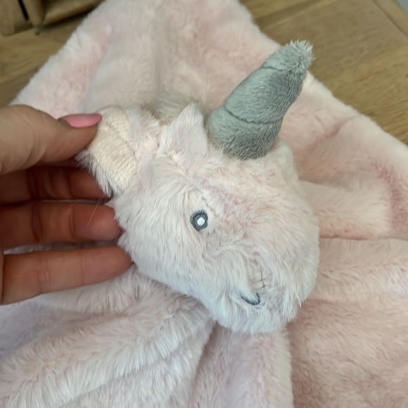 Little Miracles Lovey Security Blanket Unicorn Pink Stuffed Animal Toy - Picture 2 of 9